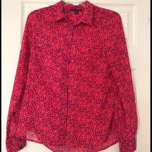 American Eagle Chiffon Button Down